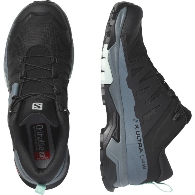 Black Salomon X Ultra 4 GTX Women's Hiking Shoes | IE IJ0543